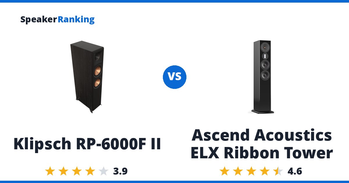 Klipsch RP-6000F II vs Ascend Acoustics ELX Ribbon Tower