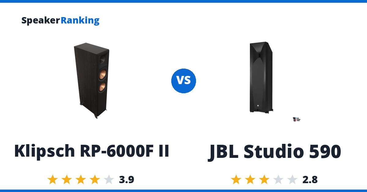 Klipsch RP-6000F II vs JBL Studio 590