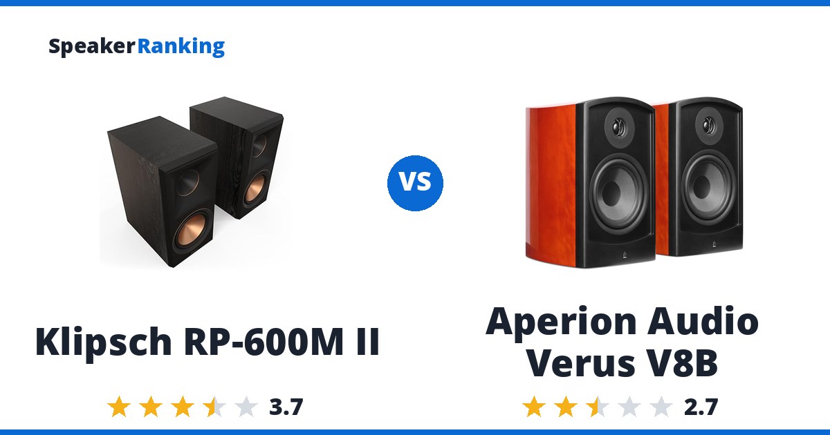 Klipsch RP-600M II vs Aperion Audio Verus V8B