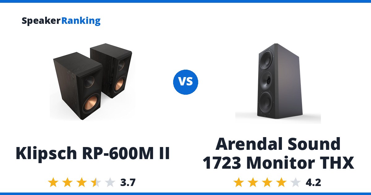 Klipsch RP-600M II vs Arendal Sound 1723 Monitor THX