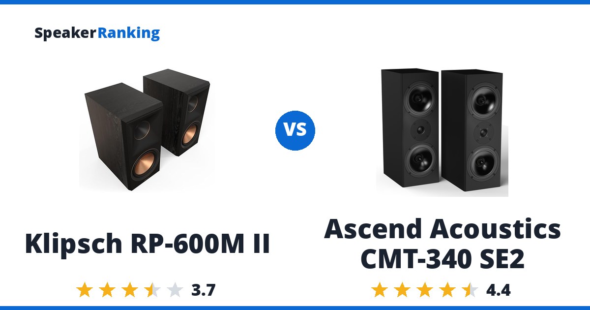 Klipsch RP-600M II vs Ascend Acoustics CMT-340 SE2