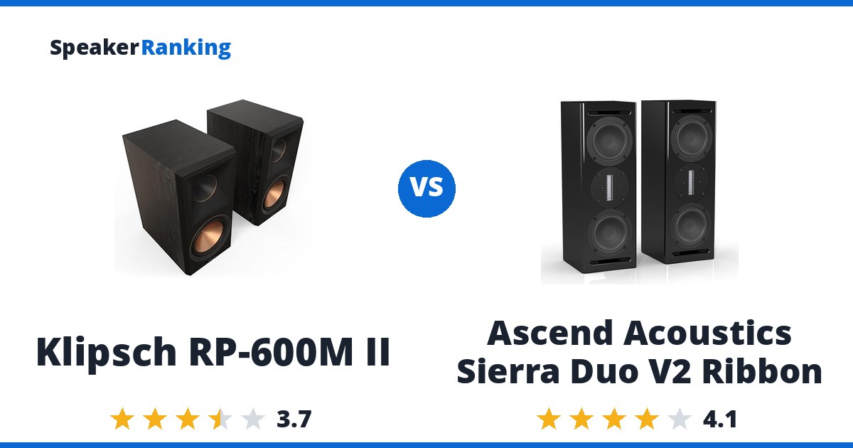 Klipsch RP-600M II vs Ascend Acoustics Sierra Duo V2 Ribbon
