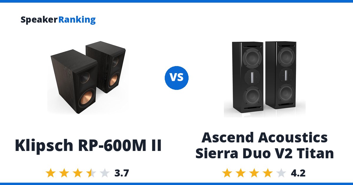 Klipsch RP-600M II vs Ascend Acoustics Sierra Duo V2 Titan