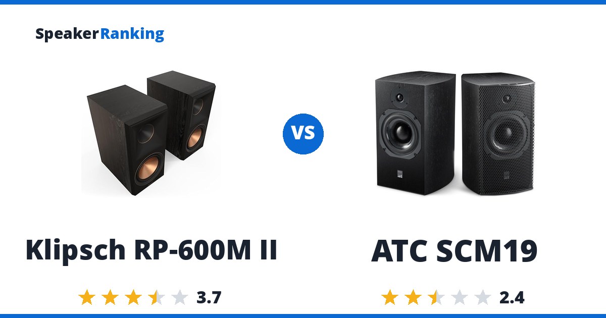 Klipsch RP-600M II vs ATC SCM19