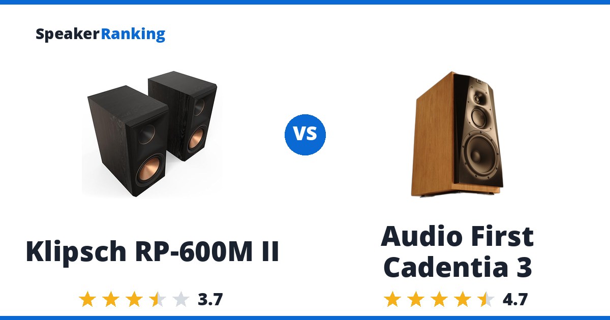 Klipsch RP-600M II vs Audio First Cadentia 3