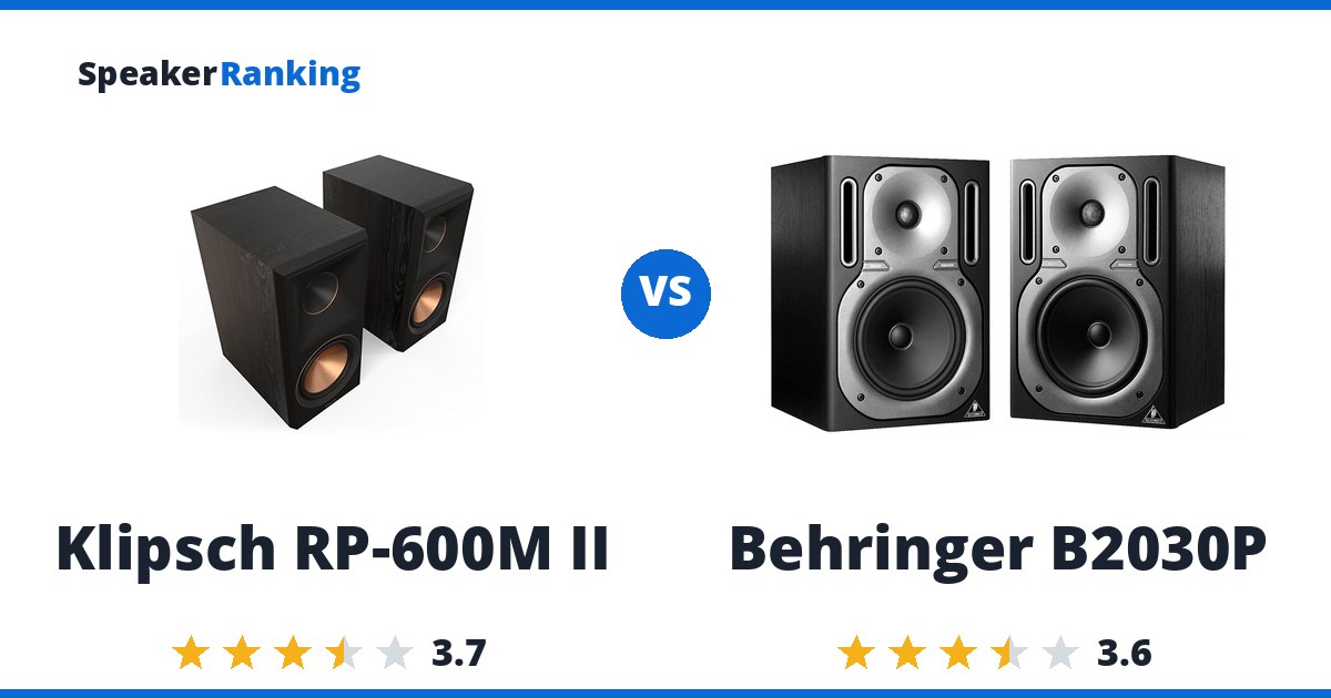 Klipsch RP-600M II vs Behringer B2030P