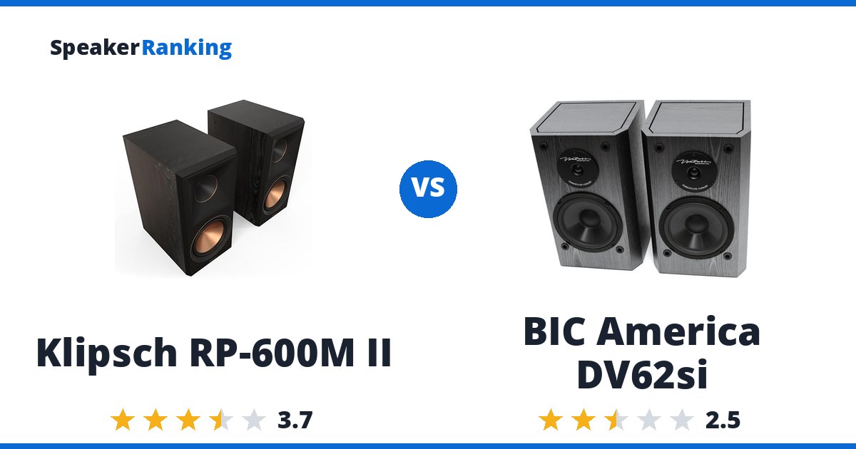 Klipsch RP-600M II vs BIC America DV62si