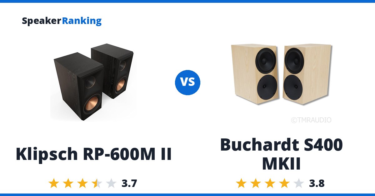 Klipsch RP-600M II vs Buchardt S400 MKII
