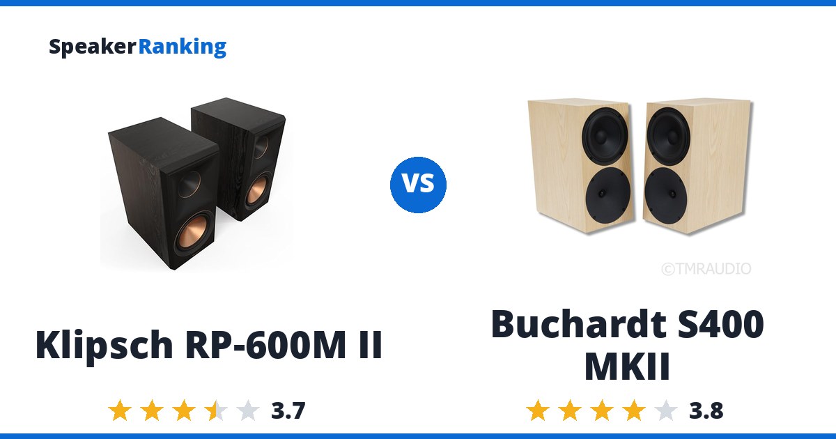 Klipsch RP-600M II vs Buchardt S400 MKII