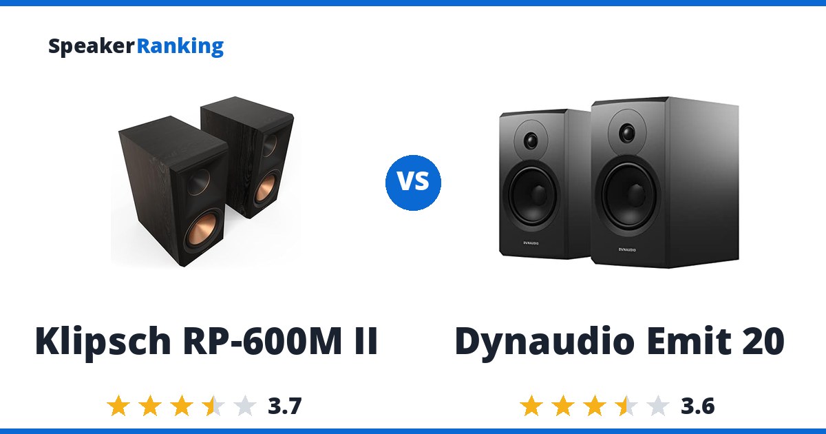 Klipsch RP-600M II vs Dynaudio Emit 20