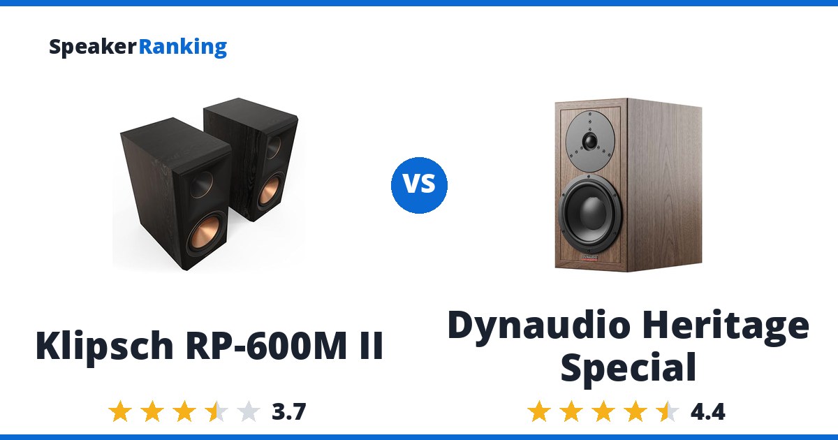 Klipsch RP-600M II vs Dynaudio Heritage Special