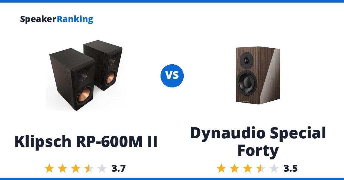 Klipsch RP-600M II vs Dynaudio Special Forty