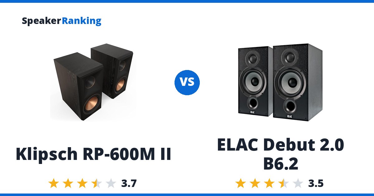 Klipsch RP-600M II vs ELAC Debut 2.0 B6.2