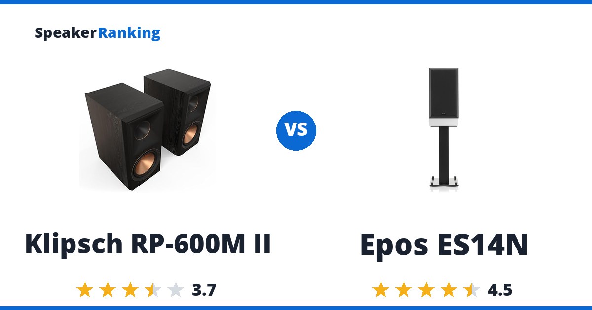Klipsch RP-600M II vs Epos ES14N