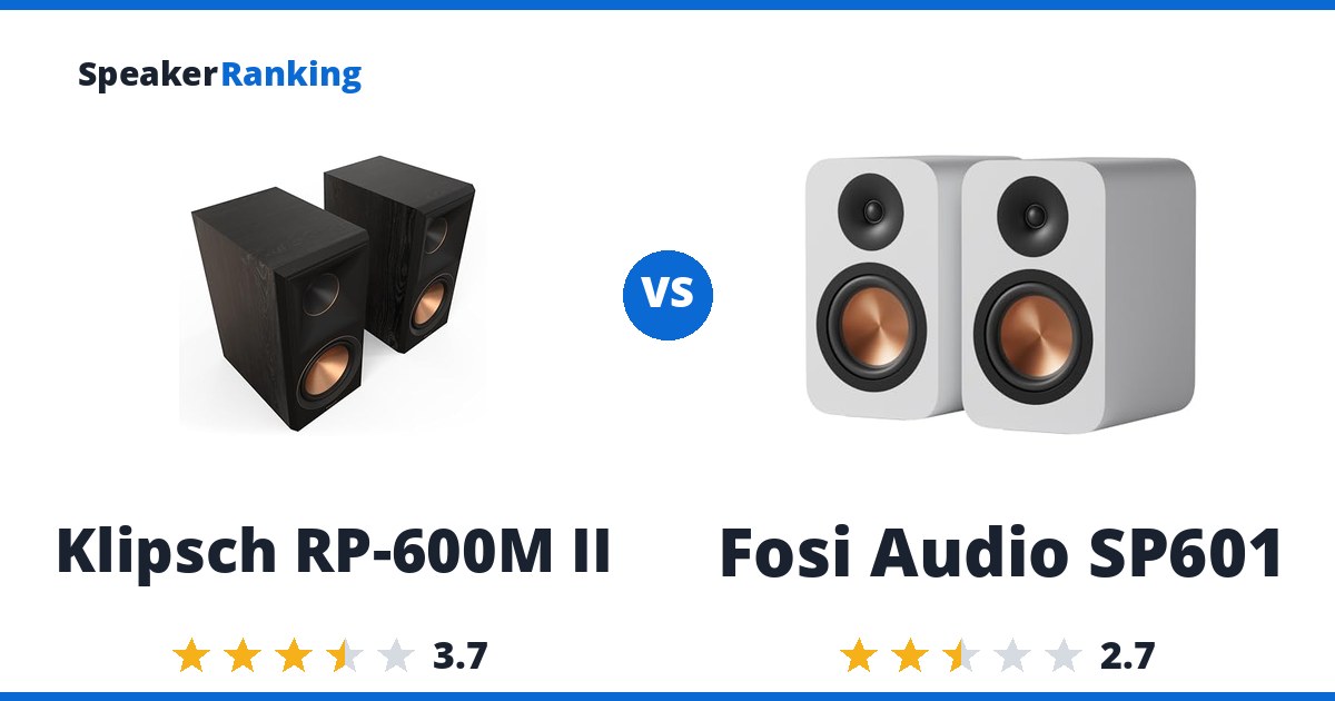 Klipsch RP-600M II vs Fosi Audio SP601