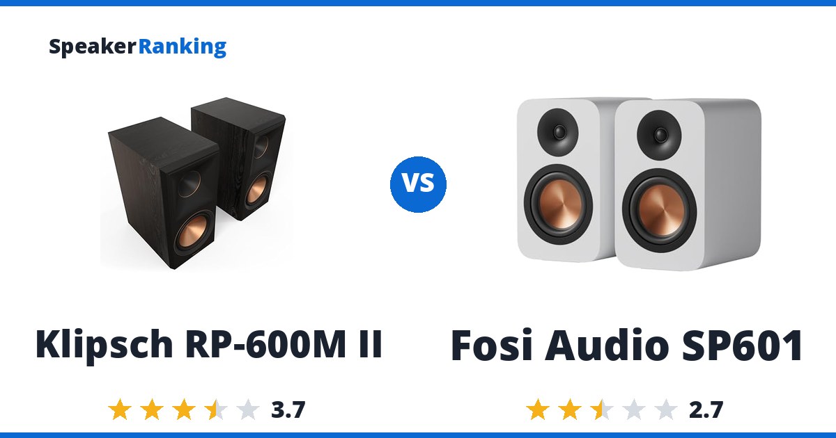 Klipsch RP-600M II vs Fosi Audio SP601