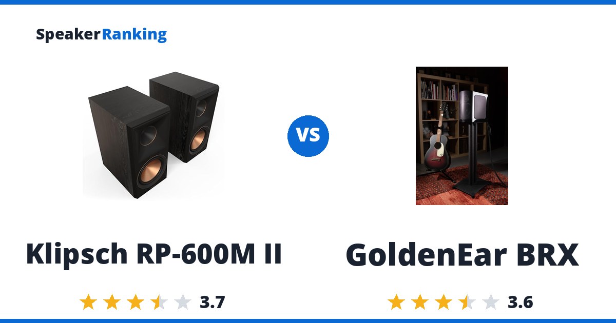 Klipsch RP-600M II vs GoldenEar BRX