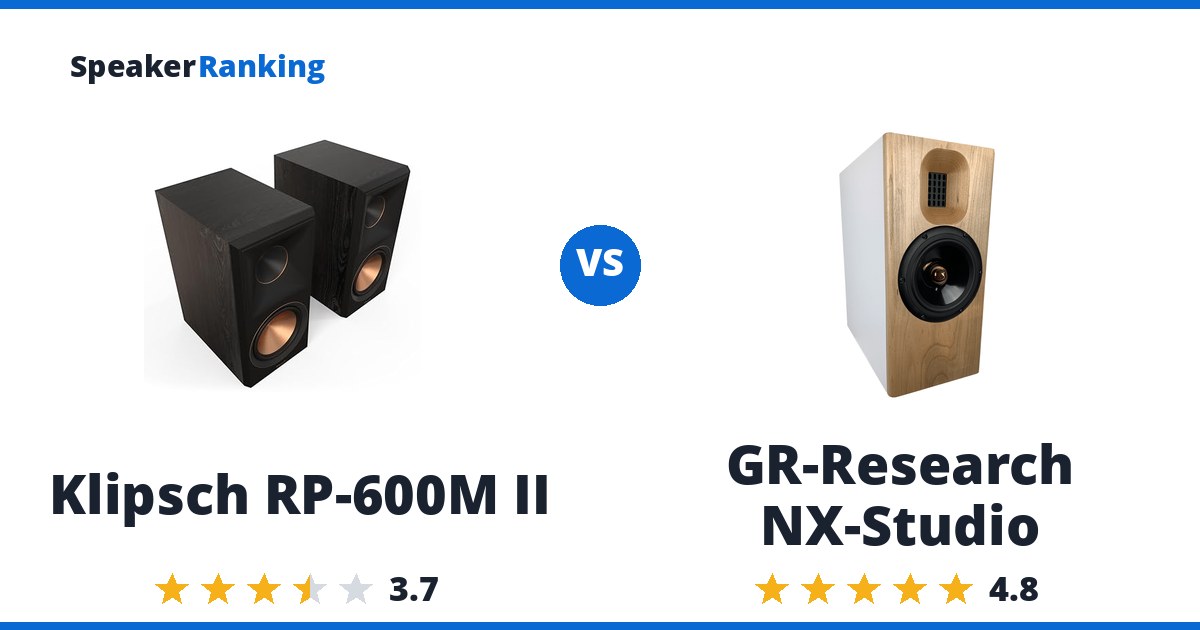 Klipsch RP-600M II vs GR-Research NX-Studio