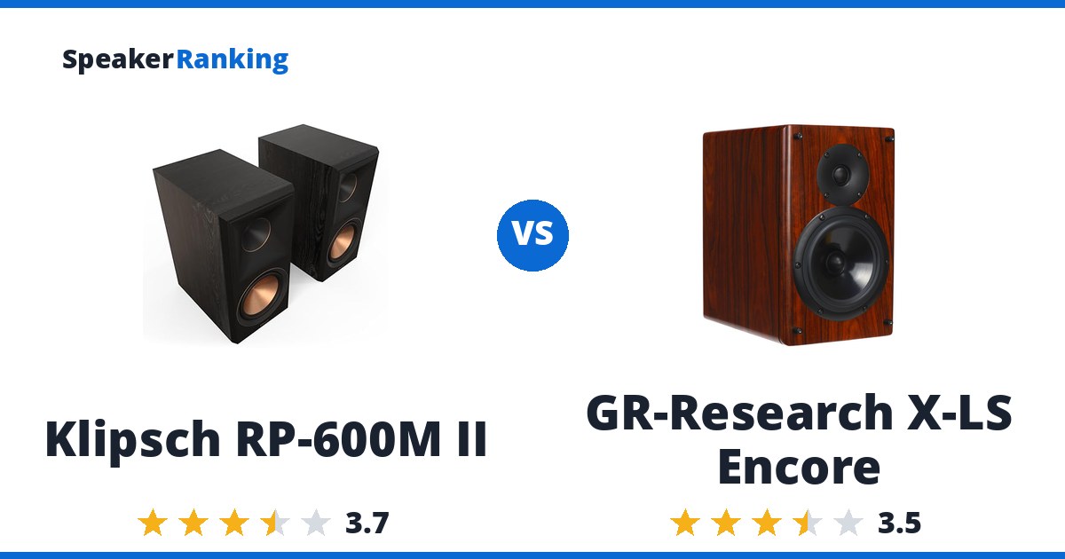 Klipsch RP-600M II vs GR-Research X-LS Encore
