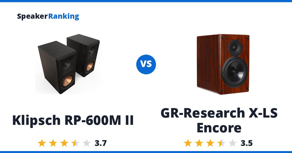 Klipsch RP-600M II vs GR-Research X-LS Encore