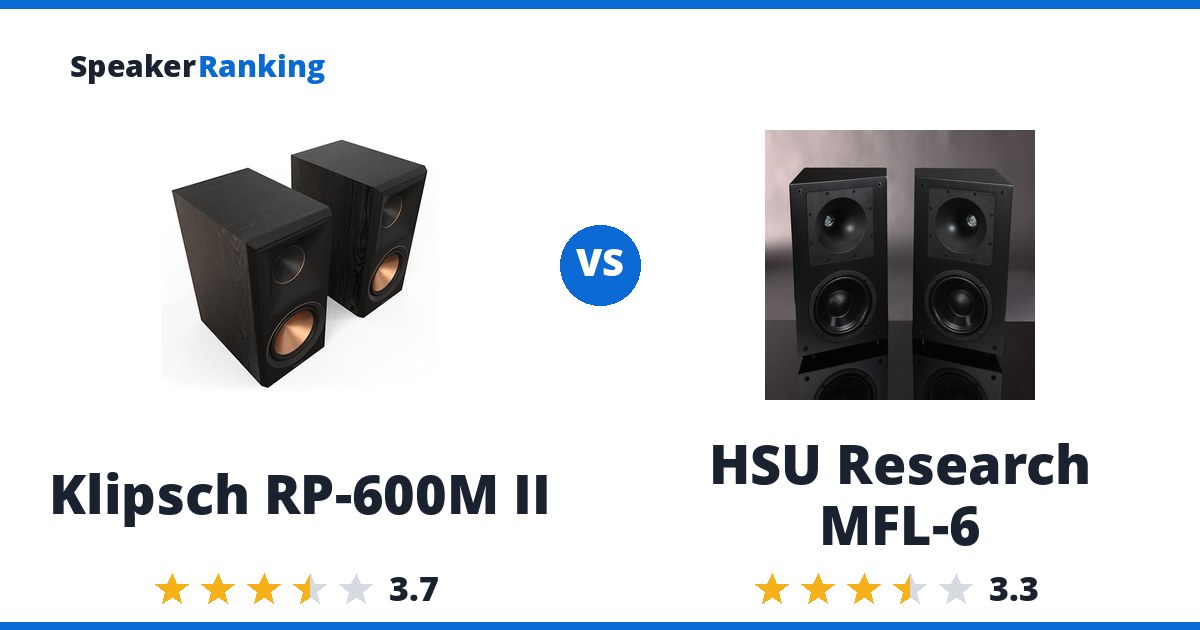 Klipsch RP-600M II vs HSU Research MFL-6