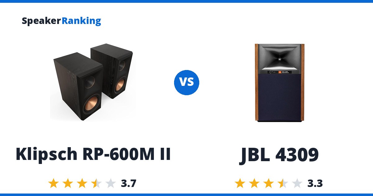 Klipsch RP-600M II vs JBL 4309