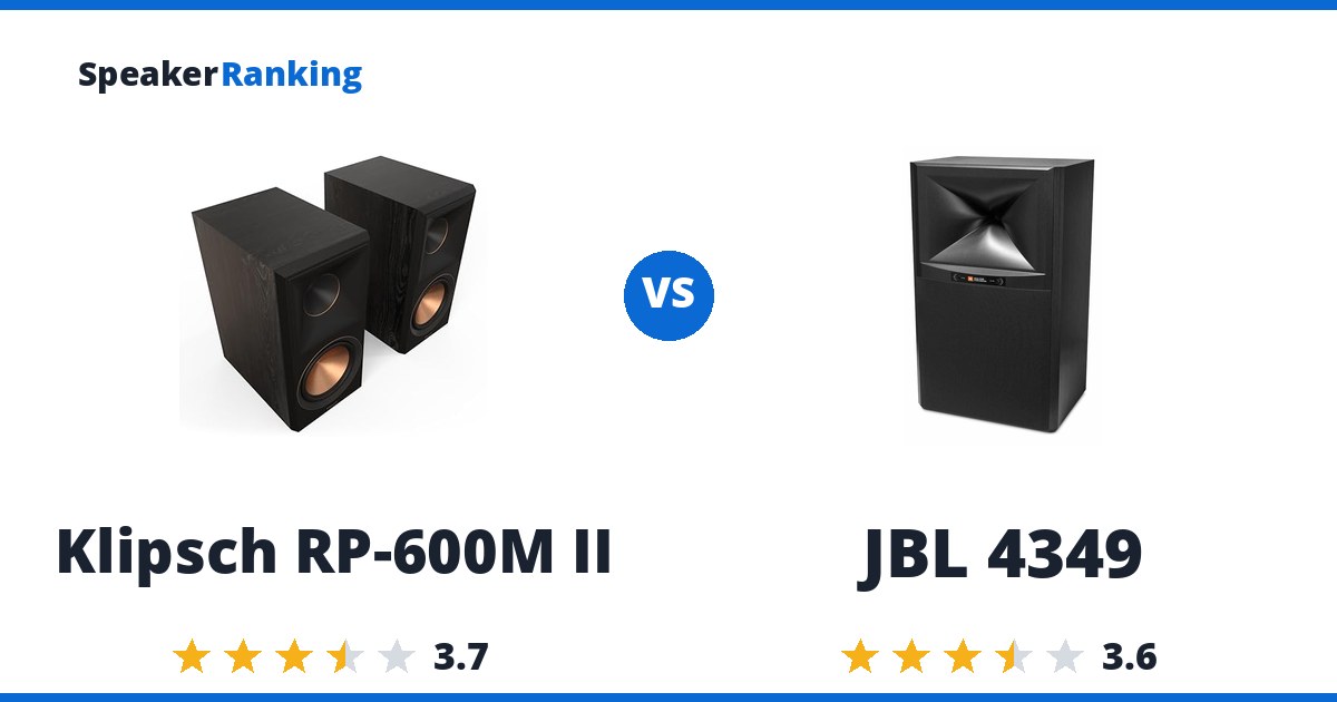 Klipsch RP-600M II vs JBL 4349