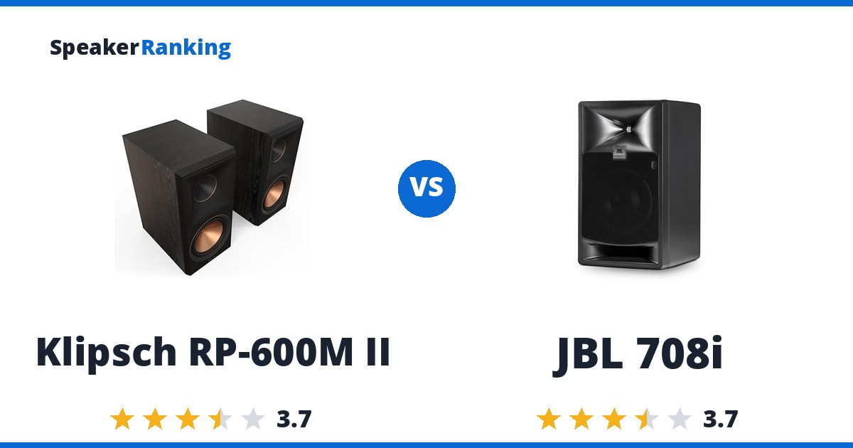 Klipsch RP-600M II vs JBL 708i