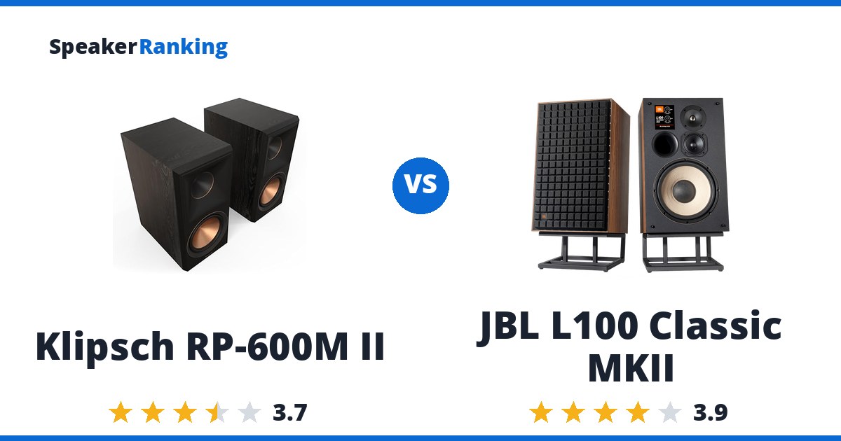 Klipsch RP-600M II vs JBL L100 Classic MKII