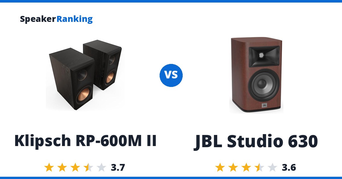 Klipsch RP-600M II vs JBL Studio 630