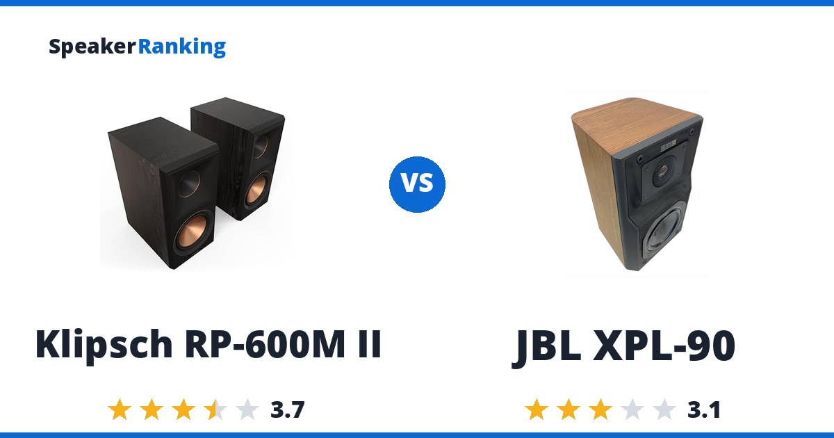 Klipsch RP-600M II vs JBL XPL-90