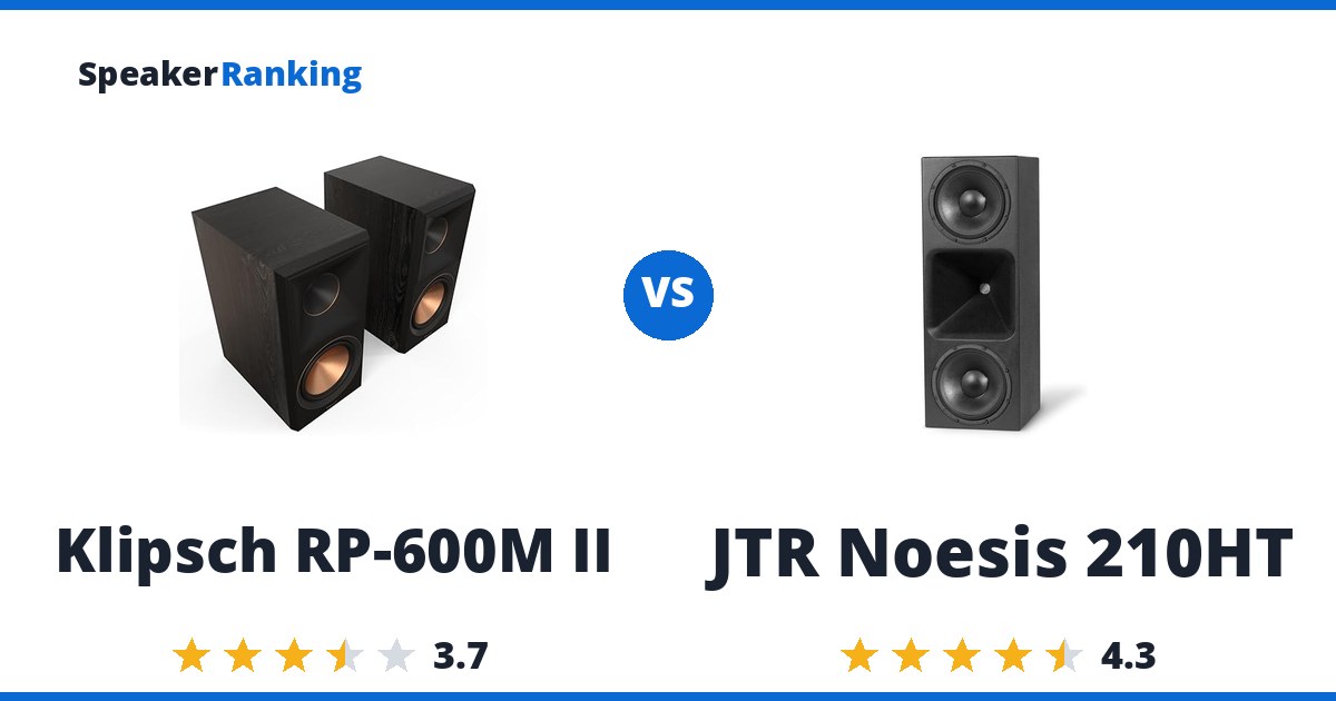Klipsch RP-600M II vs JTR Noesis 210HT