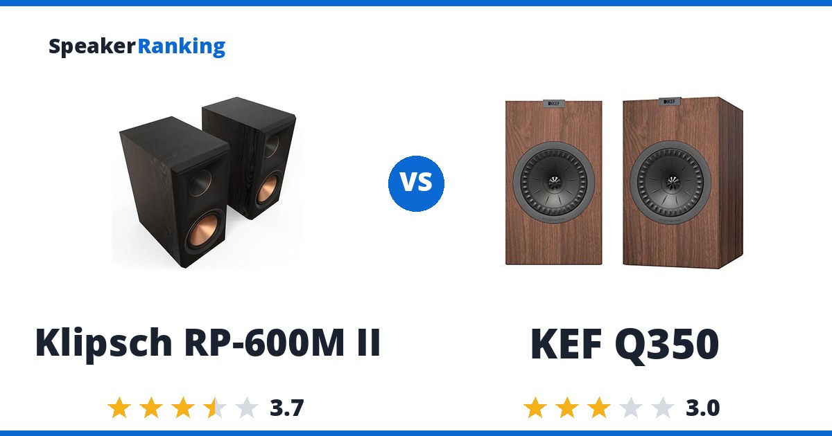 Klipsch RP-600M II vs KEF Q350