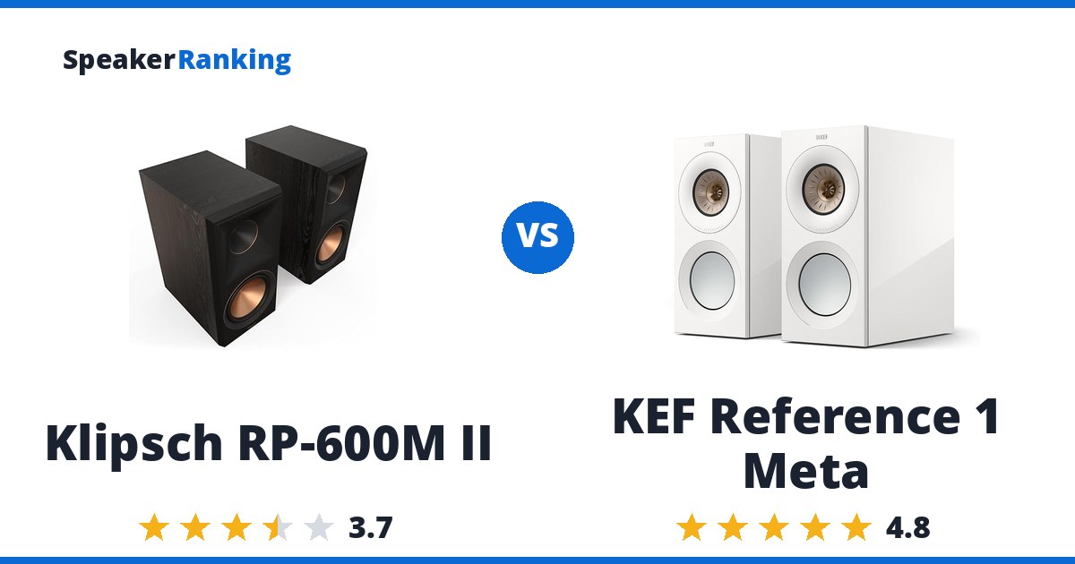 Klipsch RP-600M II vs KEF Reference 1 Meta