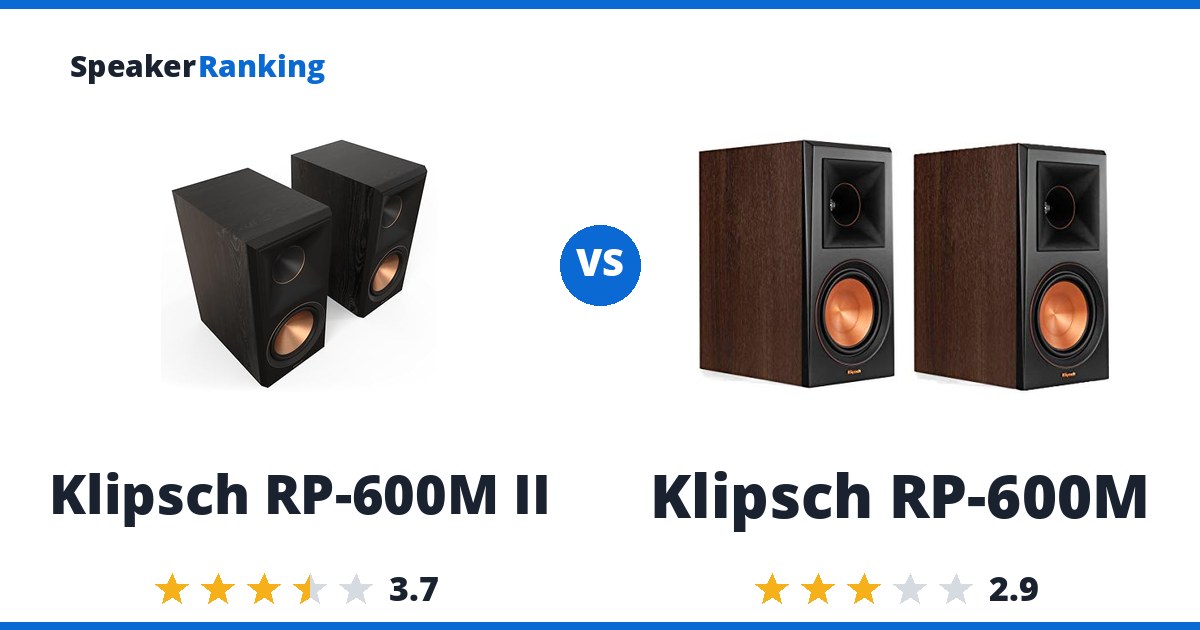 Klipsch RP-600M II vs Klipsch RP-600M