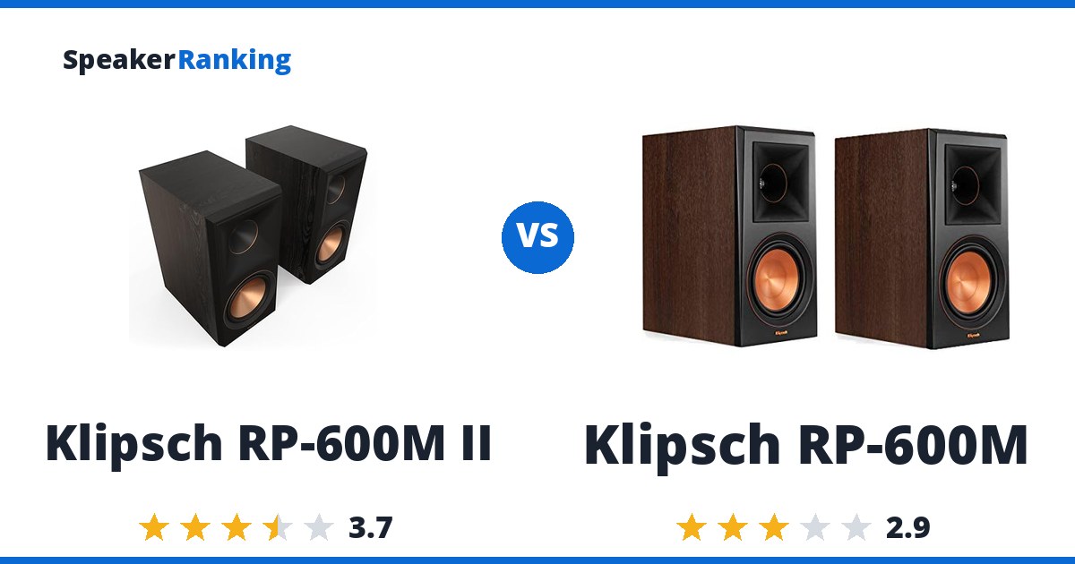 Klipsch RP-600M II vs Klipsch RP-600M