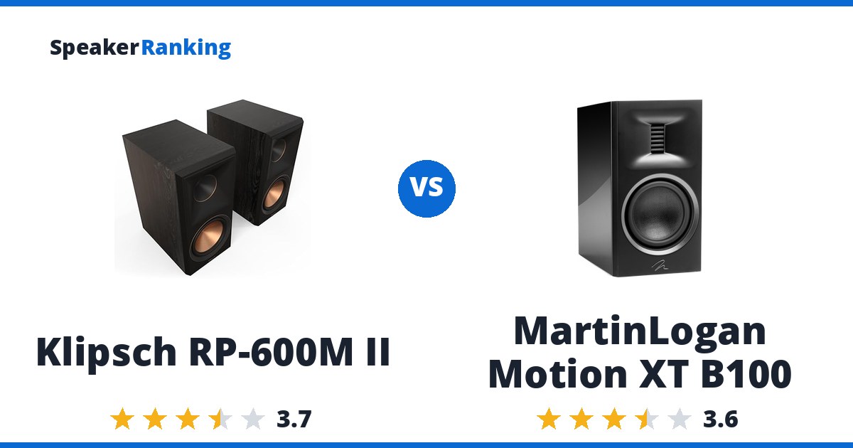 Klipsch RP-600M II vs MartinLogan Motion XT B100