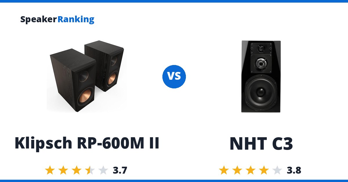 Klipsch RP-600M II vs NHT C3