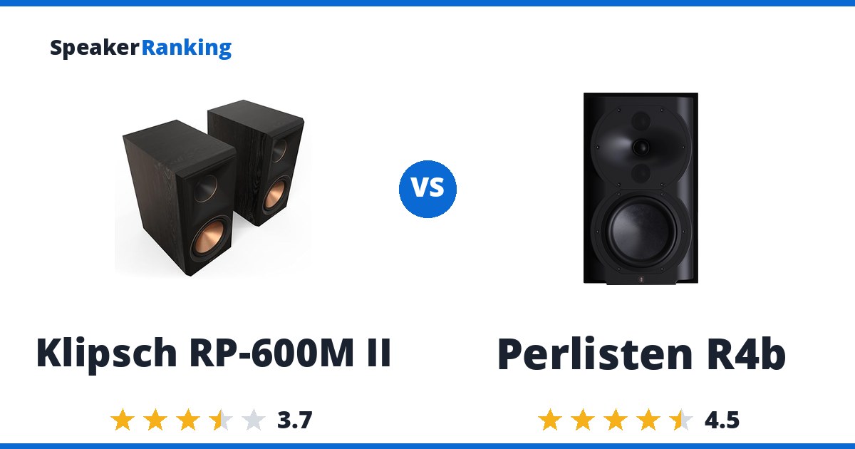 Klipsch RP-600M II vs Perlisten R4b