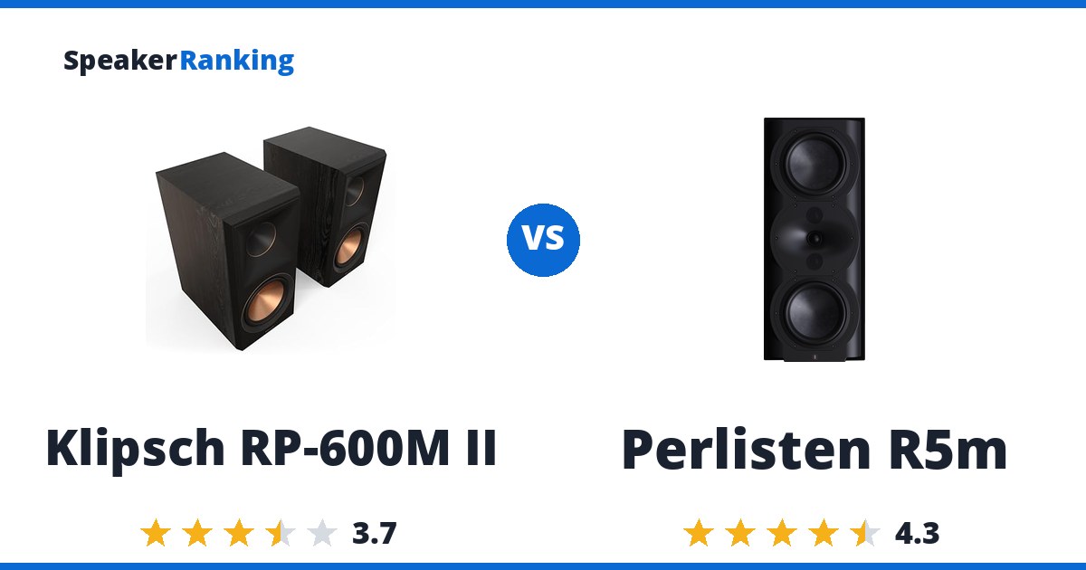 Klipsch RP-600M II vs Perlisten R5m