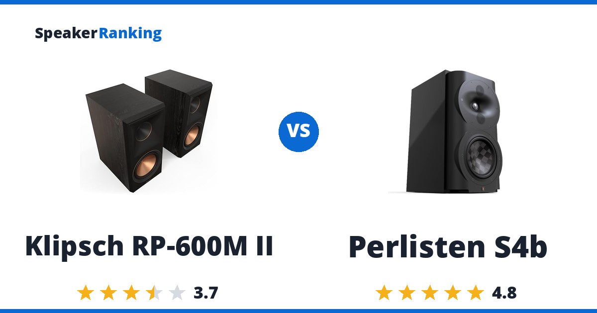 Klipsch RP-600M II vs Perlisten S4b
