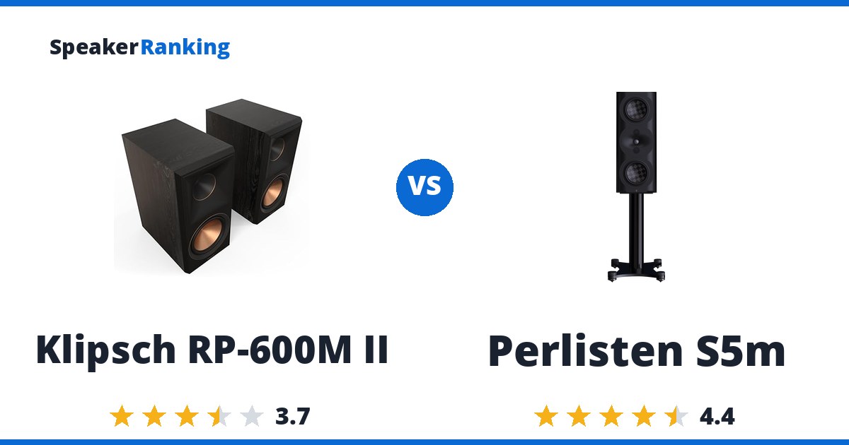 Klipsch RP-600M II vs Perlisten S5m