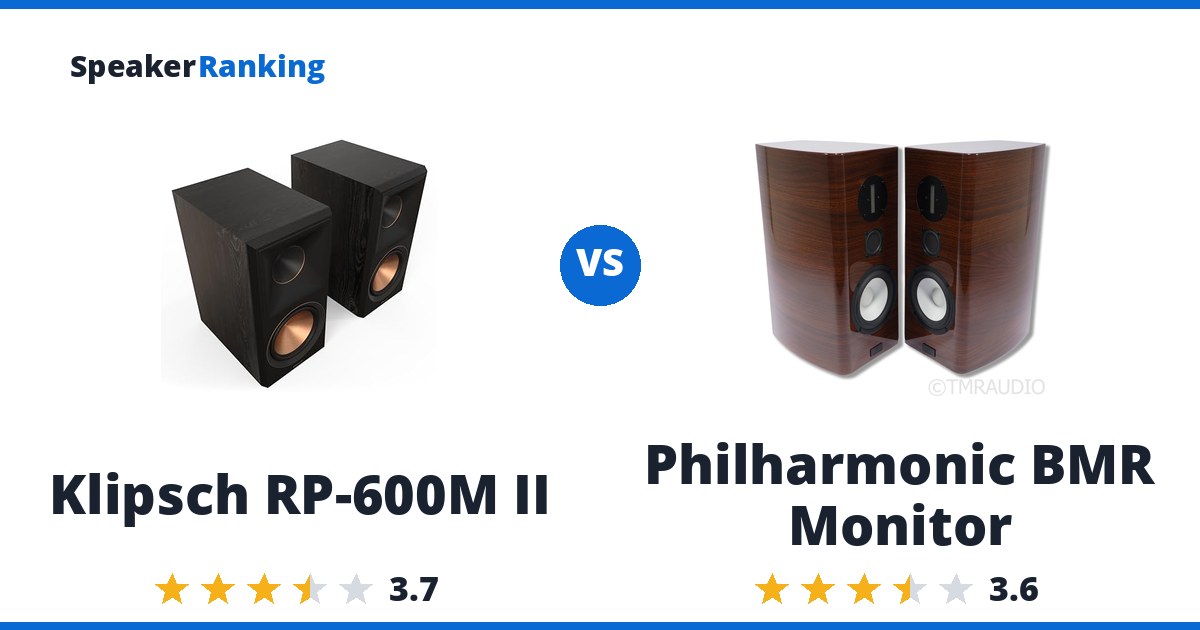 Klipsch RP-600M II vs Philharmonic BMR Monitor