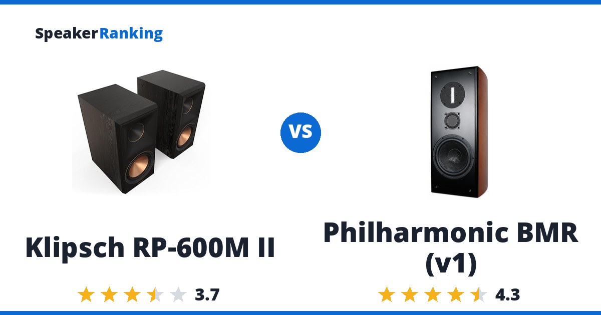 Klipsch RP-600M II vs Philharmonic BMR (v1)