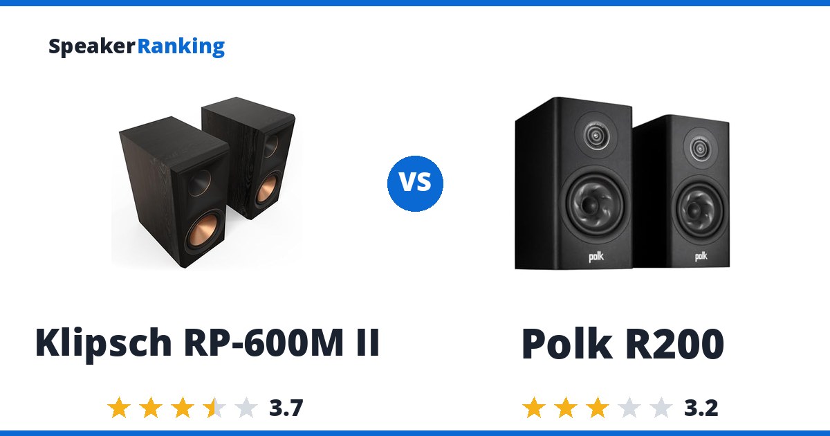 Klipsch RP-600M II vs Polk R200