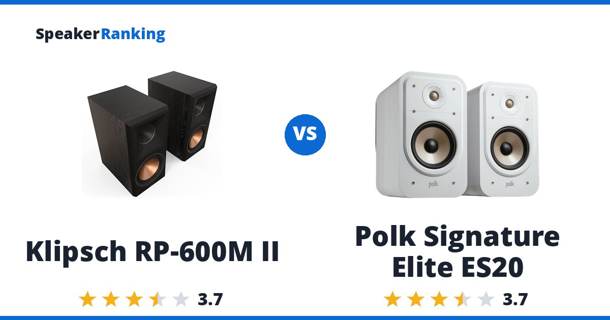 Klipsch RP-600M II vs Polk Signature Elite ES20