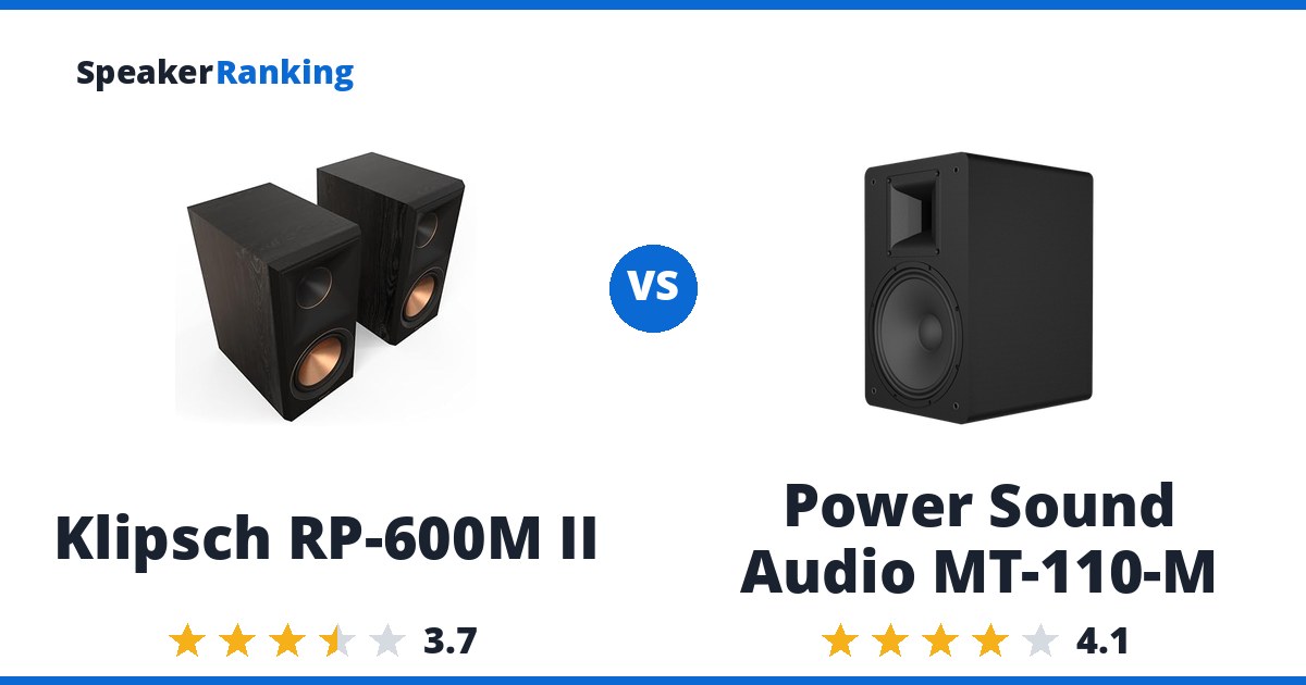 Klipsch RP-600M II vs Power Sound Audio MT-110-M