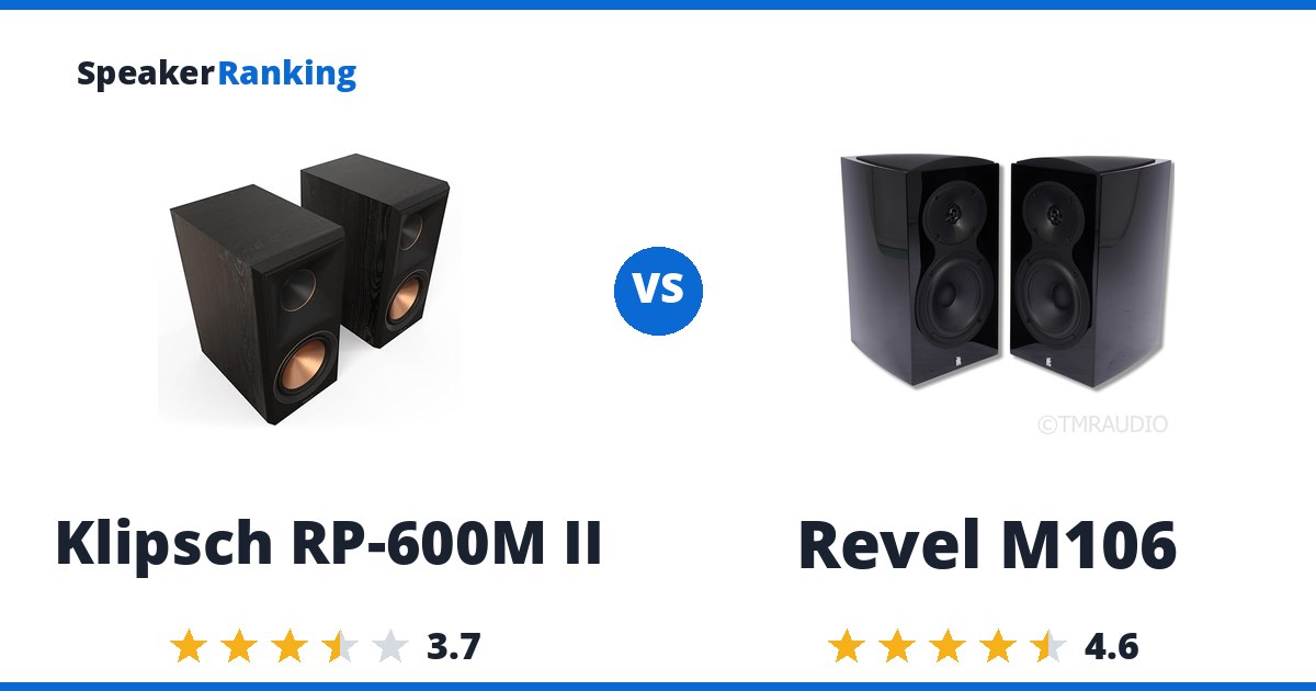 Klipsch RP-600M II vs Revel M106