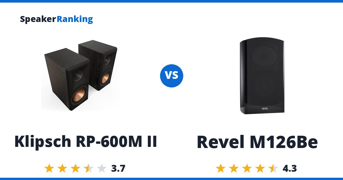 Klipsch RP-600M II vs Revel M126Be