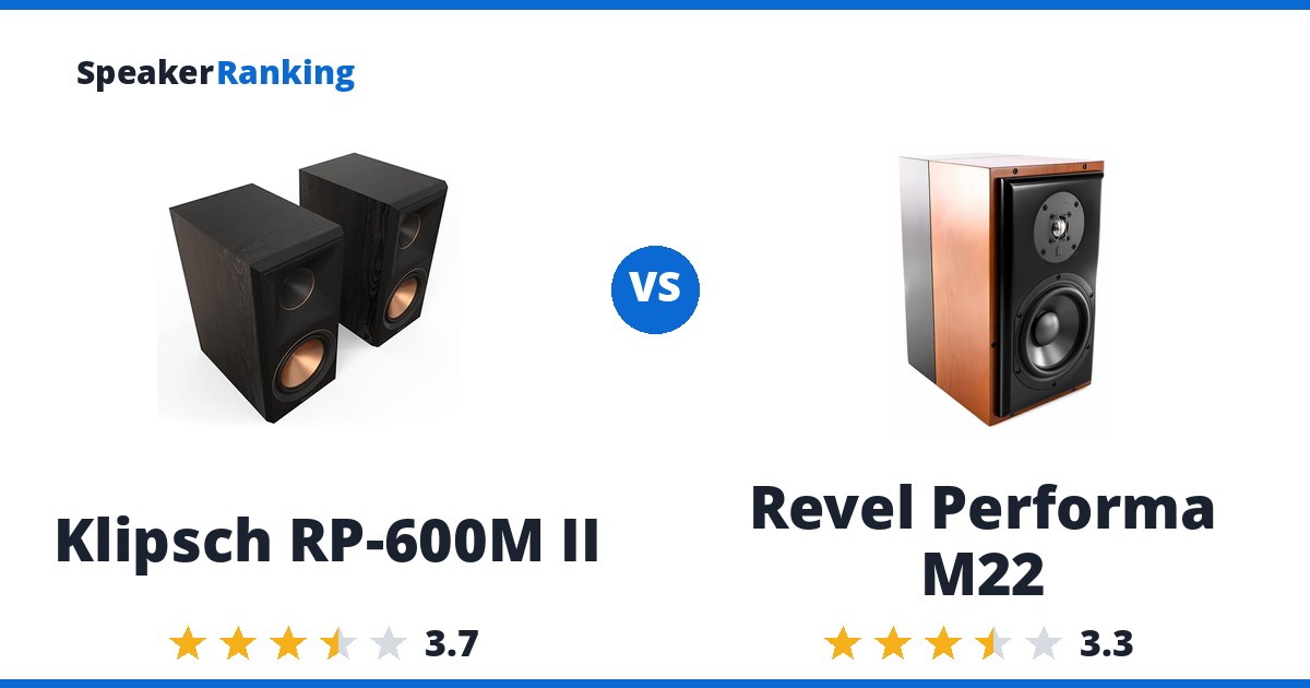 Klipsch RP-600M II vs Revel Performa M22
